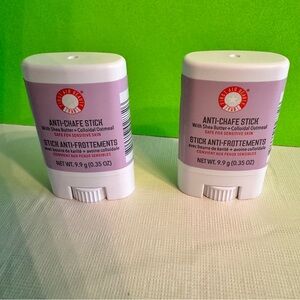 2x First Aid Beauty Anti-Chafe Stick MINI .35oz, 9.9g Each New w/o Box, Sealed